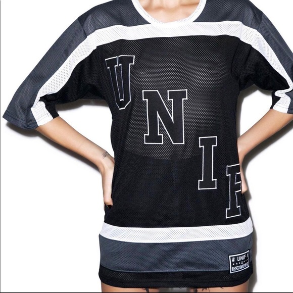 UNIF Tops - Black and Grey Unif Jersey